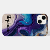 Coques Case-Mate iPhone Puple Mable Rose Gold Nom Script (Verso (horizontal))