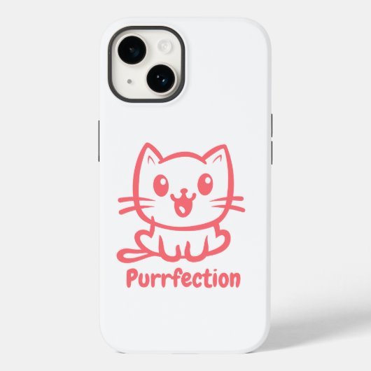 Coques Case-Mate iPhone Purfection, Très Mignonne Chat Anime (Verso)