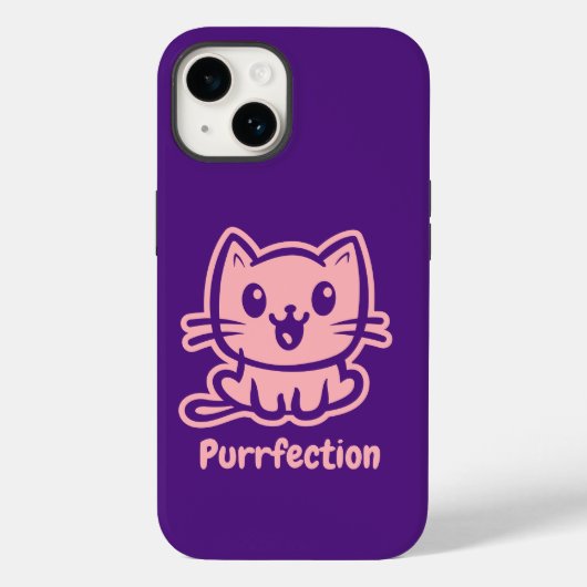 Coques Case-Mate iPhone Purfection, Très Mignonne Chat Anime (Verso)