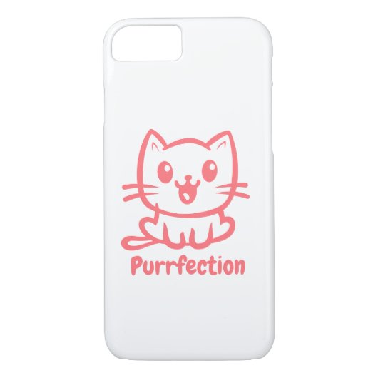 Coques Case-Mate iPhone Purfection, Très Mignonne Chat Anime (Dos)