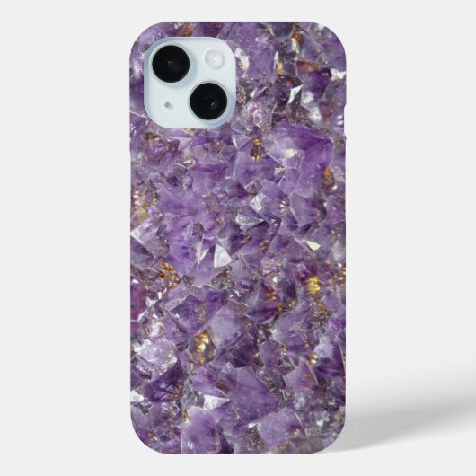 Coques Case-Mate iPhone Purple Amethyst Gemstone Personnalisé (Verso)