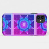 Coques Case-Mate iPhone Purple and Teal Lone Star Quilt (Dos (Horizontal))