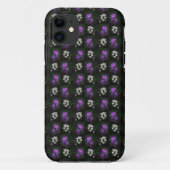 Coques Case-Mate iPhone Purple and White Floral (Dos)