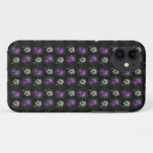 Coques Case-Mate iPhone Purple and White Floral (Dos (Horizontal))