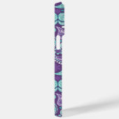 COQUES Case-Mate iPhone PURPLE & AQUA PAISLEY MOTIF (Verso / Droite)