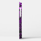 COQUES Case-Mate iPhone PURPLE BLACK DAMASK GEMSTONE MONOGRAM FLORAL (Verso / Gauche)