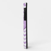 Coques Case-Mate iPhone Purple & Blanc Chevron diagonale texte iPhone 5 Co (Dos/Gauche)
