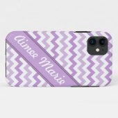 Coques Case-Mate iPhone Purple & Blanc Chevron diagonale texte iPhone 5 Co (Dos (Horizontal))