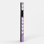 Coques Case-Mate iPhone Purple & Blanc Chevron diagonale texte iPhone 5 Co (Dos/Droite)