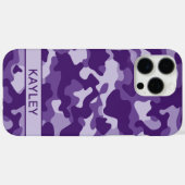Coques Case-Mate iPhone Purple Camouflage Personalized (Verso (horizontal))