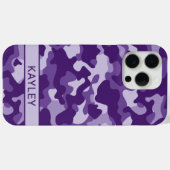 Coques Case-Mate iPhone Purple Camouflage Personalized (Verso (horizontal))