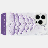 Coques Case-Mate iPhone Purple Christmas (Verso (horizontal))