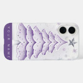 Coques Case-Mate iPhone Purple Christmas (Verso (horizontal))