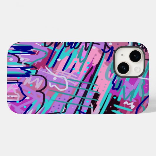 Coques Case-Mate iPhone Purple Dream Expressive Print (Verso (horizontal))