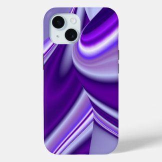 Coque Pour iPhone 15 Purple Dream, Imaginaire Abstrait Rainbow-Art