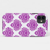 Coques Case-Mate iPhone Purple Elegant Damask (Dos (Horizontal))