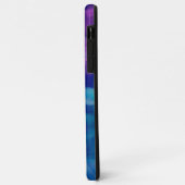 Coques Case-Mate iPhone Purple et Blue Digital Smoke (Dos/Gauche)