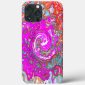 Coques Case-Mate iPhone Purple et Orange Super Retro Swirl Abstrait (Verso)