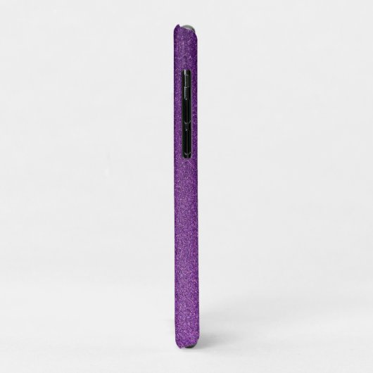 Coques Case-Mate iPhone Purple Faux Parties scintillant Beau Sparkly Nom (Dos/Gauche)