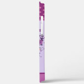 Coques Case-Mate iPhone Purple Floral Coeur Objectif Inspirivité (Verso / Gauche)