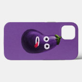 Coques Case-Mate iPhone Purple Funny Cartoon Eggplant (Verso (horizontal))