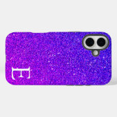 Coques Case-Mate iPhone Purple Girly Parties scintillant imprimée stylish  (Verso (horizontal))