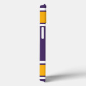 Coques Case-Mate iPhone Purple Gold et White Sports Stripe (Verso / Droite)