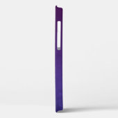 Coques Case-Mate iPhone Purple Indigo Blue élégant monogramme rustique (Verso / Gauche)
