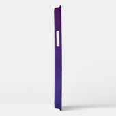 Coques Case-Mate iPhone Purple Indigo Blue élégant monogramme rustique (Verso / Droite)