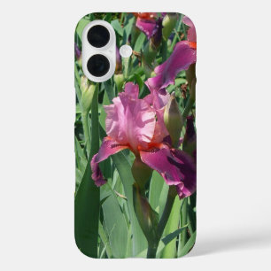 Coques iPhone 16 Purple Irises Printemps Floral