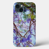 Coques Case-Mate iPhone Purple Jacaranda Tree Peinture à huile, iPhone 13  (Verso)