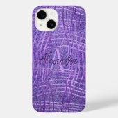 Coques Case-Mate iPhone Purple Lilac Parties scintillant métallique modern (Verso)