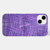 Coques Case-Mate iPhone Purple Lilac Parties scintillant métallique modern (Verso (horizontal))