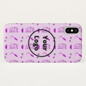 Coques Case-Mate iPhone Purple makeup artist business pattern (Dos (Horizontal))
