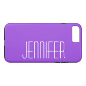 Coques Case-Mate iPhone Purple moderne, Simple Minimaliste, Nom Jumbo (Dos (Horizontal))