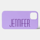 Coques Case-Mate iPhone Purple, Nom Jumbo Personnalisé, Sturdy (Verso (horizontal))