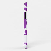Coques Case-Mate iPhone Purple Nom Personnalisé Vache Imprimer Motif (Dos/Droite)