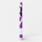 Coques Case-Mate iPhone Purple Nom Personnalisé Vache Imprimer Motif (Dos/Gauche)