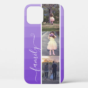 Case-Mate iPhone Case Purple Ombre Photo Collage Famille Photos Modèle