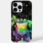 COQUES Case-Mate iPhone PURPLE OR VERT MARDI GRAS BOISSONS FESTIVES (Verso)