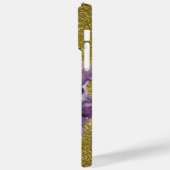 COQUES Case-Mate iPhone PURPLE OR VERT MARDI GRAS MASK & FEATHERS (Verso / Gauche)