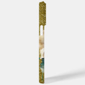 COQUES Case-Mate iPhone PURPLE OR VERT MARDI GRAS MASK & FEATHERS (Verso / Droite)