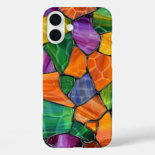 COQUES iPhone 16 PLUS PURPLE ORANGE VERT HALLOWEEN VERRE TEINTE