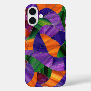 COQUES iPhone 16 PLUS PURPLE ORANGE VERT HALLOWEEN VERRE TEINTE