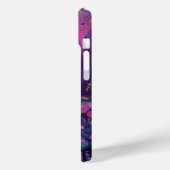 Coques Case-Mate iPhone Purple Paint Rose Pour Abstrait Liquid Aesthétique (Verso / Gauche)
