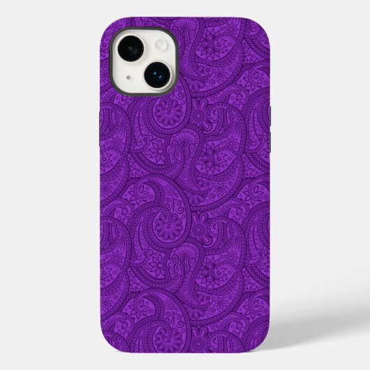 Coques Case-Mate iPhone Purple Paisley (Verso)