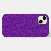 Coques Case-Mate iPhone Purple Paisley (Verso (horizontal))