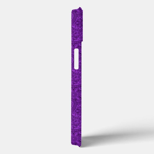 Coques Case-Mate iPhone Purple Paisley (Verso / Droite)