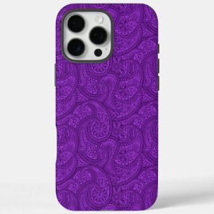 Coques iPhone 16 Pro Max Purple Paisley
