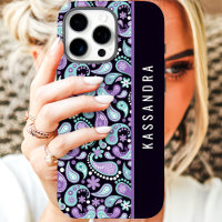 Purple Paisley Nom personnalisé